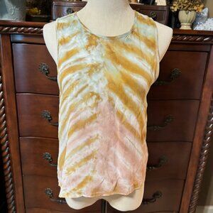 YOUNG FABULOUS & BROKE Tie Dye Sleeveless Top